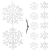 Ziemassvētku dekorācijas- sniega pārslas Springos Ca0750 10Cm 12Gab  5907719423579