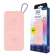 3Mk Pastelup ārējais akumulators Powerbank  10000 mAh 22.5W Usb-C, Magsafe, Apple Watch rozā 5903108583213 85076000