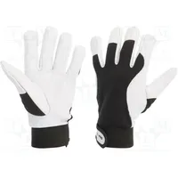 Protective gloves Size 11 black natural leather  Lahti-L270811K L270811K