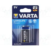 Battery alkaline 9V 6F22 non-rechargeable 1Pcs.  Bat-6Lr61/Vlp Varta High Energy Long Power