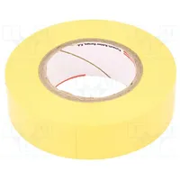 Tape electrical insulating W 19Mm L 20M Thk 0.15Mm yellow  Plh-N12-19-20/Ye N-12 Pvc 19Mmx20M Yellow