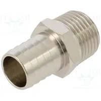 Push-In fitting connector pipe nickel plated brass 17Mm  3040-17-1/2 3040 17-1/2