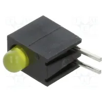 Led in housing yellow 3Mm No.of diodes 1 2Ma Lens diffused  H101Cydl