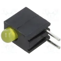 Led in housing yellow 3Mm No.of diodes 1 20Ma Lens diffused  H101Cyd