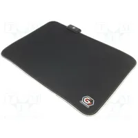 Mouse pad black Features with Led Len 1.5M  Mp-Gameled-M