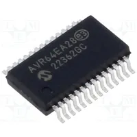 Ic Avr microcontroller Ssop28 1.85.5Vdc Ext.inter 24 Cmp 2  Avr64Ea28-I/Ss