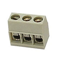 Screw Connector, 3 Poles, Square Type, Ivory, Pitch  5Mm Screw03/H 5410329271381