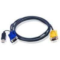 Aten 1.8M Usb Kvm Cable with 3 in 1 Sphd and built-in Ps/2 to converter 2L-5202Up  4710423770690