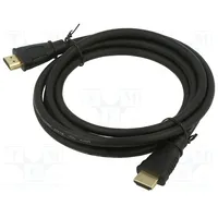 Cable Hdmi 1.4 plug,both sides 5M black 28Awg Core Cu  Art-Oem-46 Kabhd Oem-46