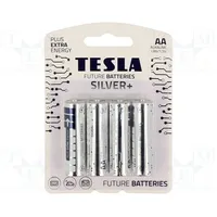 Battery alkaline 1.5V Aa non-rechargeable Ø14.5X50.5Mm 4Pcs.  Bat-Lr6S/Tesla-B4 8594183392332