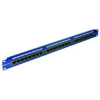 Emiternet Panel 19, 24Xrj45 Utp cat.6 1U with shelf, blue Dcn/Ppfa-951K-248-C6  5906764107533 Szaemipan0010