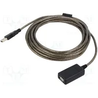 Cable Usb 2.0 A socket,USB plug 5M black 26Awg,28Awg  Savkabelcl-76
