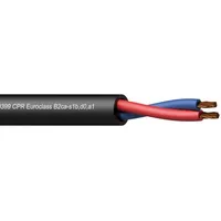 Procab Cls225-B2Ca/3  Loudspeaker cable - 2 x 2.5 mm2 13 Awg En50399 Cpr Euroclass B2Ca-S1B,D0,A1 100 m wooden reel Cls225-B2Ca/1 5414795043169 Kvapcbglo0003