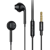 Wired in-ear headphones Vipfan M15, 3.5Mm jack, 1M Black M15-Black  6971952433625 036856