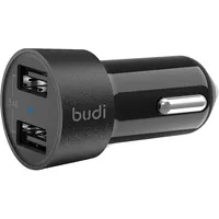 Led car charger Budi, 2X Usb, 3.4A Black  622Mini 6971536920145 050592