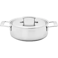 Deep frying pan with 2 handles and lid Demeyere Industry 5 40850-879-0 - 24 Cm  5412191483251 Agddmygar0121