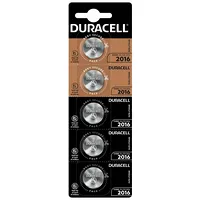 Cr2016 baterijas 3V Duracell litija Dl2016 iepakojumā 5 gb.  Bldu20165 5000394132108