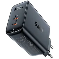 Wall charger Acefast A29 Pd50W Gan 2X Usb-C 50W Black  3931615559287