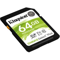 Kingston Canvas Select Plus Uhs-I 64 Gb, Sdxc, Flash memory  Sds2/64Gb
