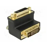 Adapter Dvi-D 245 plug 90 up/down,DVI-I socket  Delock-65173 65173