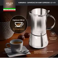 Adler , Espresso Coffee Maker Ad 4419 Stainless Steel  4-Ad 5905575901538