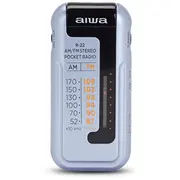 Aiwa kabatas radio ar austiņām, pelēks  R-22Sl 8435256897838
