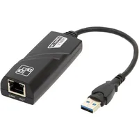 Akyga adapter with cable Ak-Ad-31 network card Usb A M  Rj45 F 10 100 1000 ver. 3.0 15Cm 5901720132352 Ksiakgusb0001