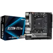 Asrock A520M-Itx/Ac Socket Am4 micro Atx  4710483932045 Plyasram40058