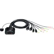 Aten Cs22H Kvm Cable Switches Search Product or keyword 2-Port Usb 4K Hdmi Switch with Remote Port Selector  4710469340468