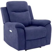Atpūtas krēsls Milo 97X96Xh103Cm, ar elektrisko mehānismu, zils  13797 4741243137974