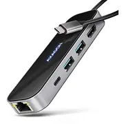 Axagon Usb-C 5Gbps Glass 6In1 Hub  Hmc-6Gln 8595247908674
