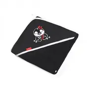 Bambusa dvielis ar kapuci 85X85 cm Babyono 343/02 black-izpārdošana  Ono-343.02 5901435412619