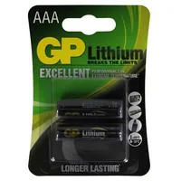 Battery lithium 1.5V Aaa non-rechargeable 2Pcs.  Bat-Fr3-Gp/Bl2 Gp24Lf B2