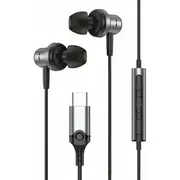 Beline Słuchawki dokanałowe Usb-C Sk193 czarne black  5905908359982