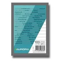 Bloknots A5/100 rūtiņu,  papīra vāks Aurora Au2100