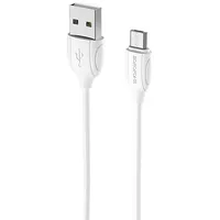 Borofone Cable Bx19 Benefit - Usb to Micro 2,4A 1 metre white  Kabav1053 6931474701787