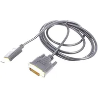 Cable Displayport plug,DVI-D 241 plug Len 1.8M black  Savkabelcl-106
