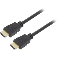 Cable Hdmi 1.4 plug,both sides 0.5M black 30Awg  Goobay-60608 60608