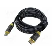Cable Hdmi plug,both sides Pa 5M black Core Cu  Ccbp-Hdmi8K-Aoc-5 Ccbp-Hdmi8K-Aoc-5M