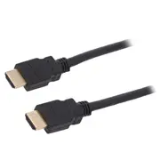 Cable Hdmi plug,both sides Pvc 2.1 1.5M black  Hdmi.he260.015 41083