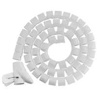 Cable Management - Coiled Tube Sleeve, White, 30Mm, 1M  Hs083250 9990001083250