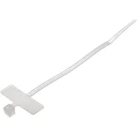 Cable tie with label L 100Mm W 2.5Mm polyamide 80N natural  Bmt21025