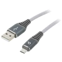 Cable Usb 2.0 A plug,USB B micro plug gold-plated 2M  Cc-Usb2B-Ammbm2Wb2 Cc-Usb2B-Ammbm-2M-Wb2