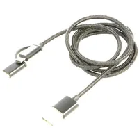 Cable Usb 2.0 A plug,USB B micro C plug 1M 2.1A  Savkabelcl-128
