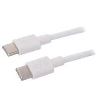Cable Usb 2.0 C plug,both sides 1M white  2Usb.c-1.0Wh 66317