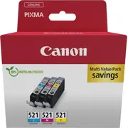 Canon 2934B015 tintes kārtridžs 3 pcs Oriģināls Tirkīzzils, Fuksīns, Dzeltens  8714574679303 480874
