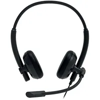 Canyon Pc headset Hs-07 Mic 3.5/Usb Flat 2.8M Black  Cns-Hs07B 5291485015589