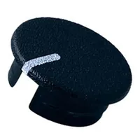 Cap Abs black push-in Pointer white round A2510,A2609  A4110100