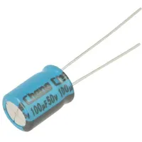 Capacitor electrolytic Tht 100Uf 50Vdc Ø8X11.5Mm Pitch 3.5Mm  Le1H101Mf115A00Ce0