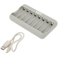 Charger for rechargeable batteries Ni-Mh Size Aa,Aaa,R03,R6  Gp-U813 Peak Power U813